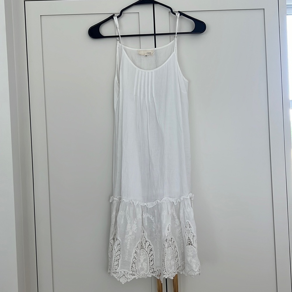 A’reve White Lace Tank